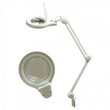Кольцевая лампа-лупа на струбцине