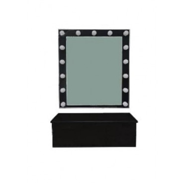 Зеркало для визажиста настенное + полка-ящик