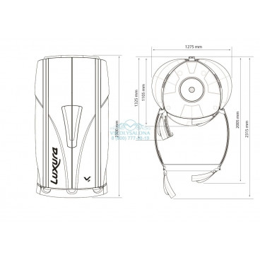 Солярий вертикальный "Luxura V7 48 XL High Intensive"
