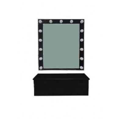 Зеркало для визажиста настенное + полка-ящик