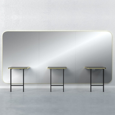 Зеркало парикмахерское "Madison Gold Infinite 3P"