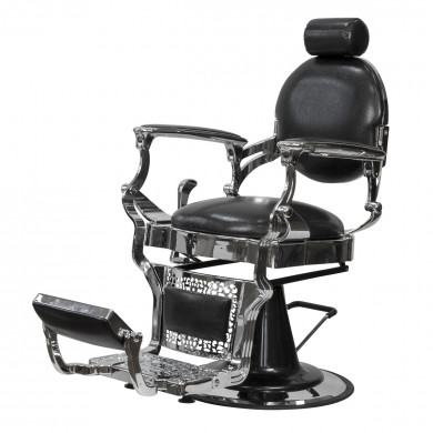 Кресло мужское барбер "Ричард" каркас хромированный
